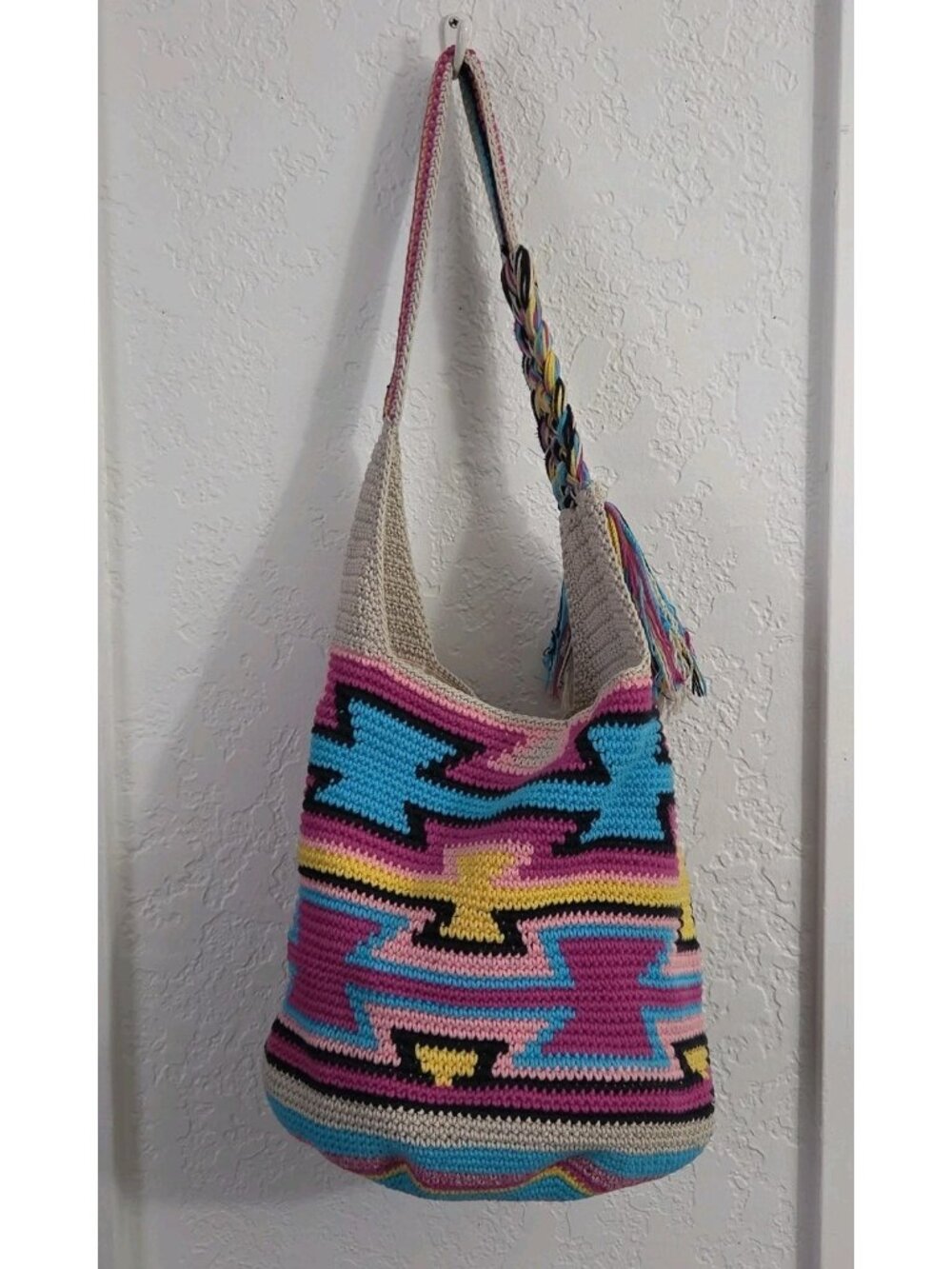 The Sak Ragam Back to Bali Limited Edition Hobo Bag One Size Aqua Multi Ragam